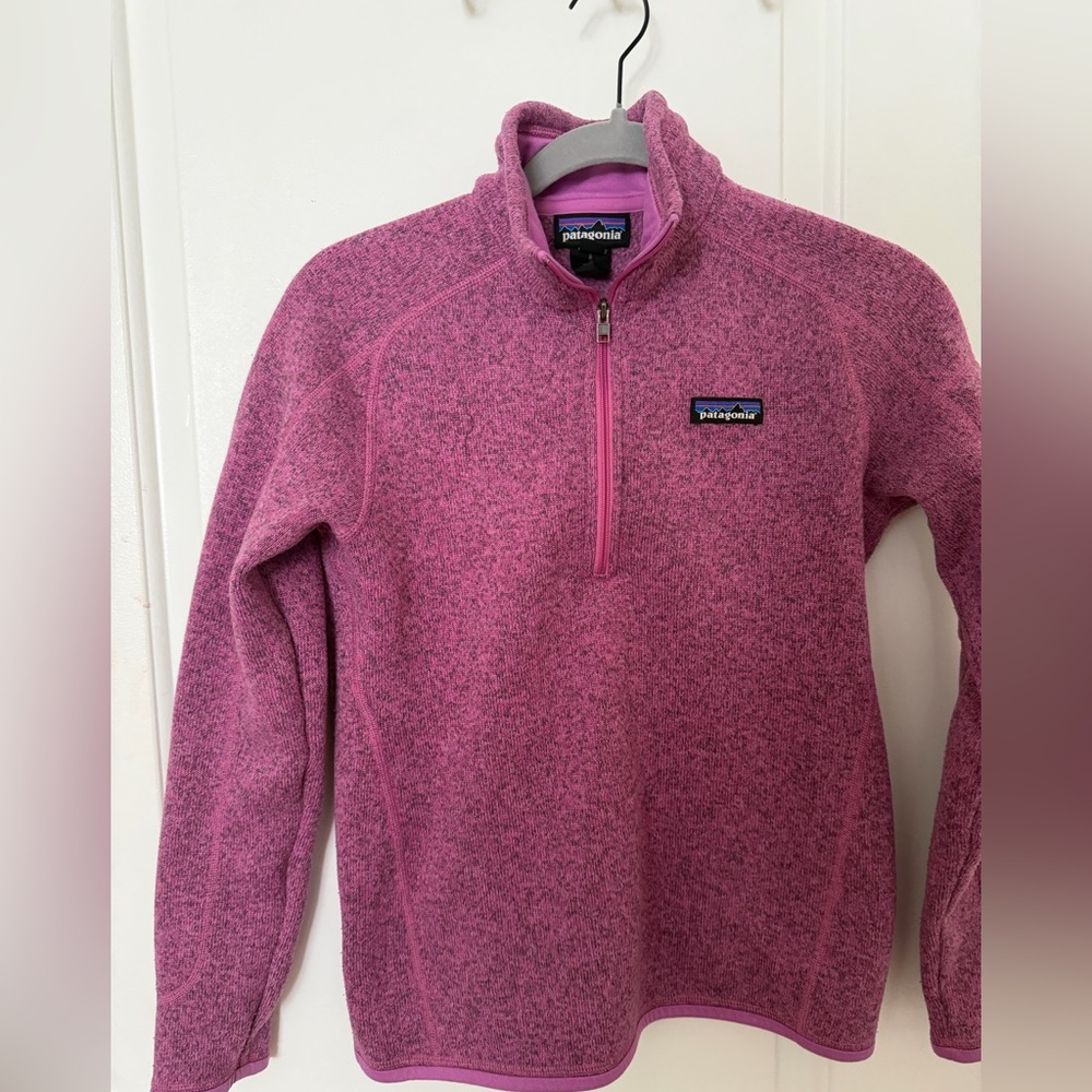 Patagonia Better-Sweater 1/4 Zip Fleece Pullover - Magenta/Pink Size S